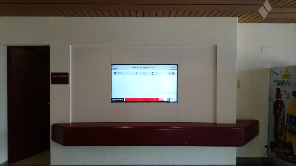 Soccerscreen bei Handball Emmen